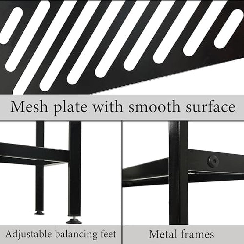 Shoe Rack - Metal Shoe Organizer 2 Tier Shoes Shel  - packaging