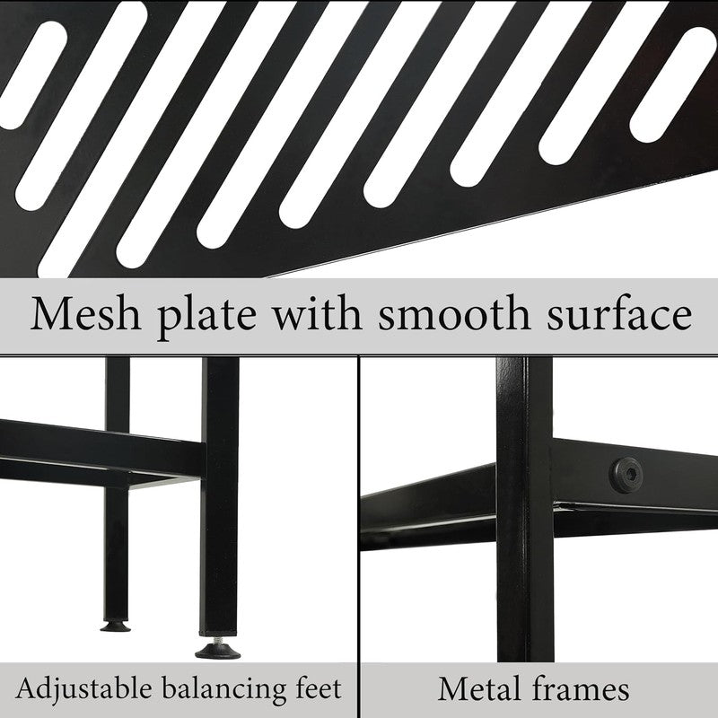 Shoe Rack - Metal Shoe Organizer 2 Tier Shoes Shel  - lifestyle look