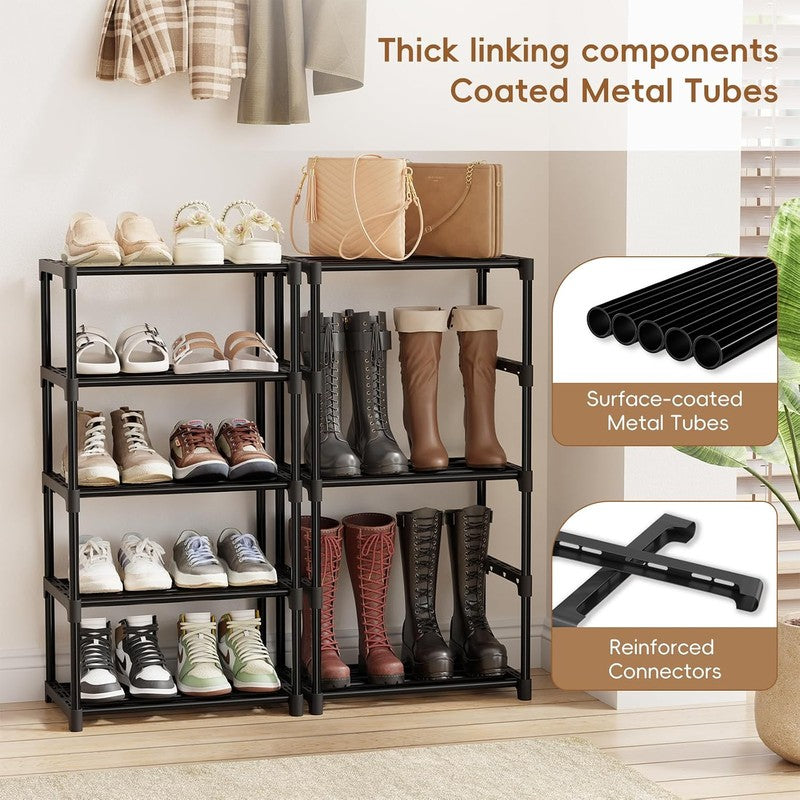 Standard Shoe Rack 3-Tier 17 Inches Wide, Free Sta  - fabric and fit
