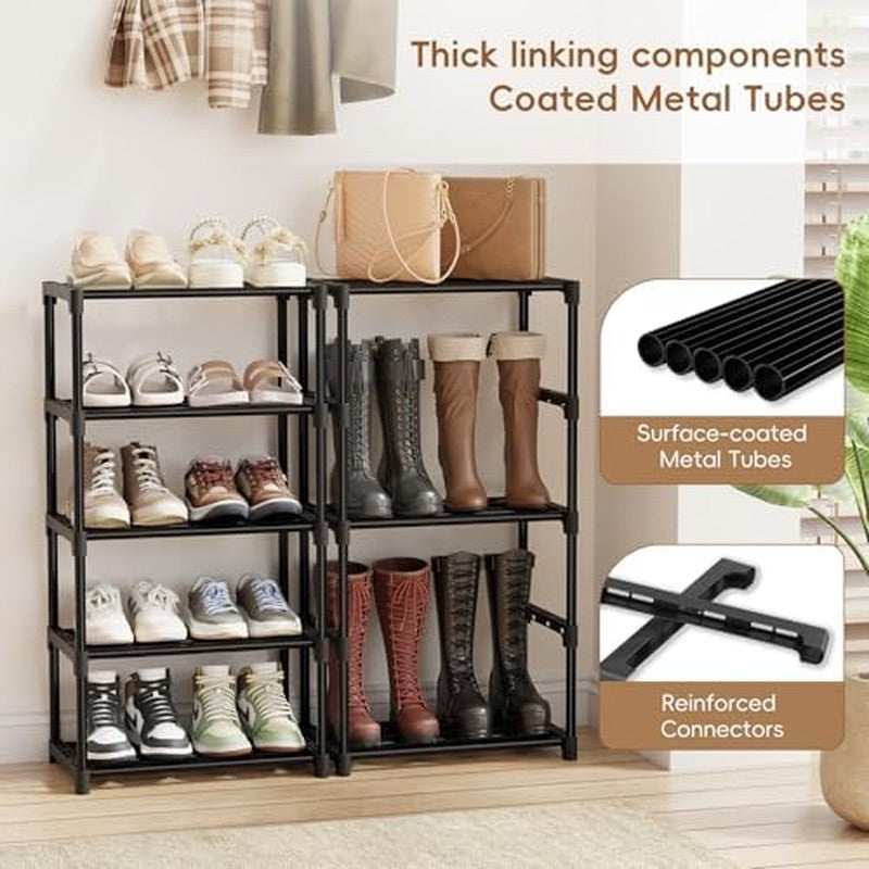 Standard Shoe Rack 3-Tier 17 Inches Wide, Free Sta  - back view